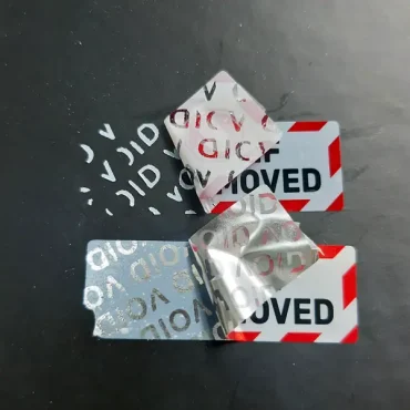 custom sticker security tamper seal labels
