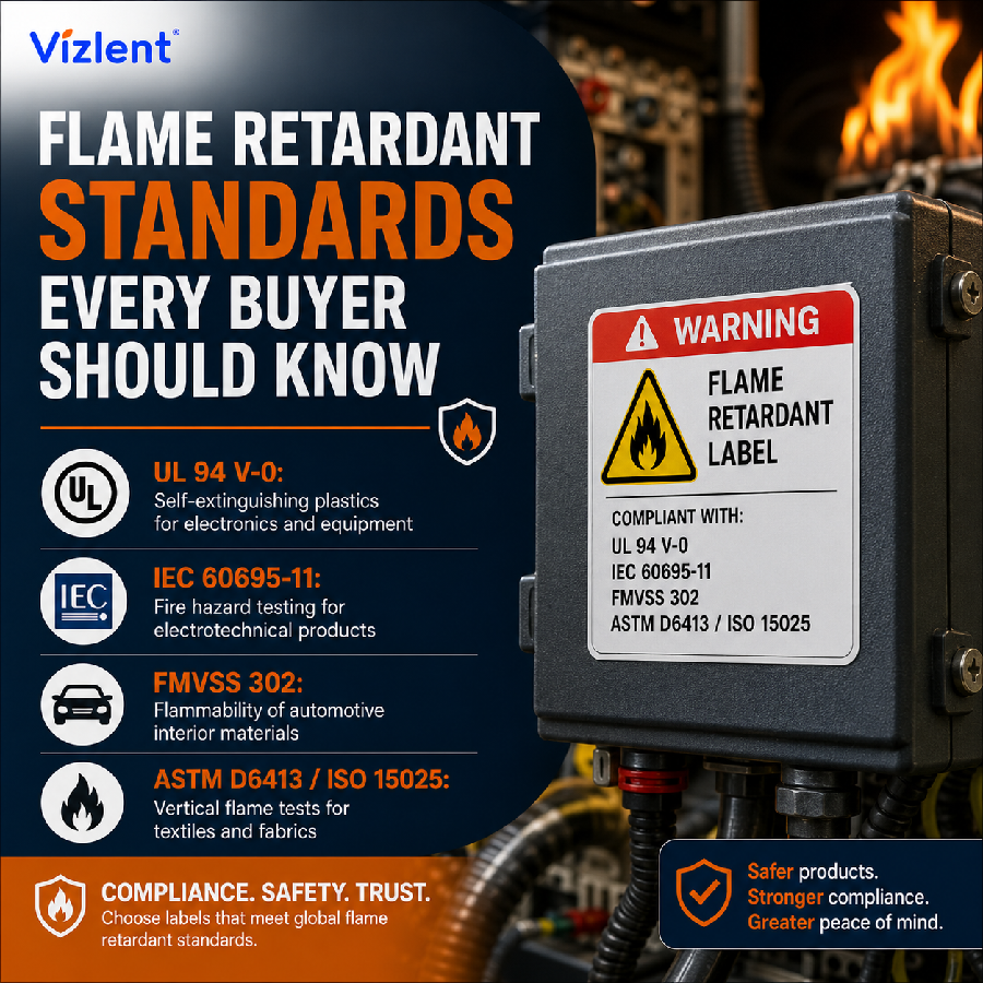 Flame Retardant Standards Every Buyer Should Know - Vizlent Label