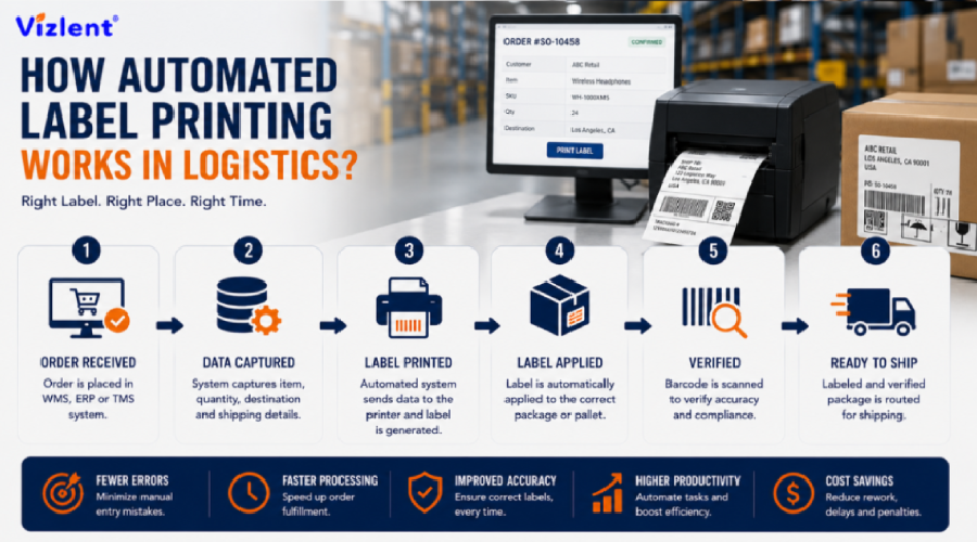 How Automated Label Printing Works in Logistics? - Vizlent Label