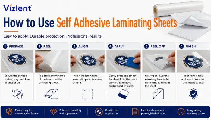 How to Use Self Adhesive Laminating Sheets - Vizlent Label Materials Co., Ltd.