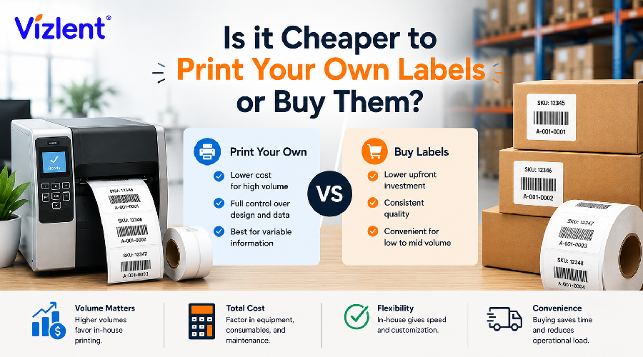 Is It Cheaper to Print Your Own Labels or Buy Them? - Vizlent Label