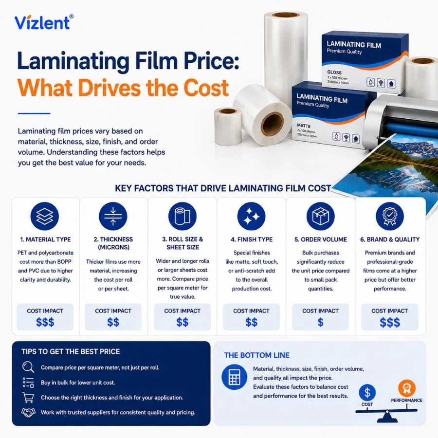 Laminating Film Price: What Drives the Cost - Vizlent Label Materials Co., Ltd.