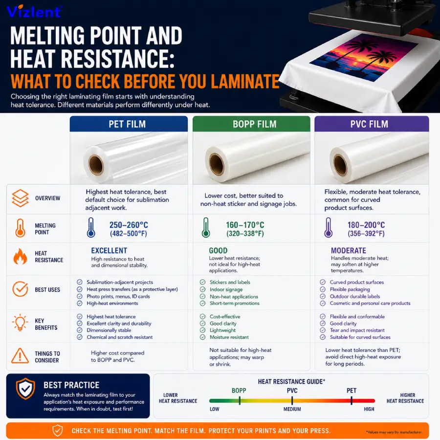 Melting Point and Heat Resistance: What to Check Before You Laminate - VIZLENT Label