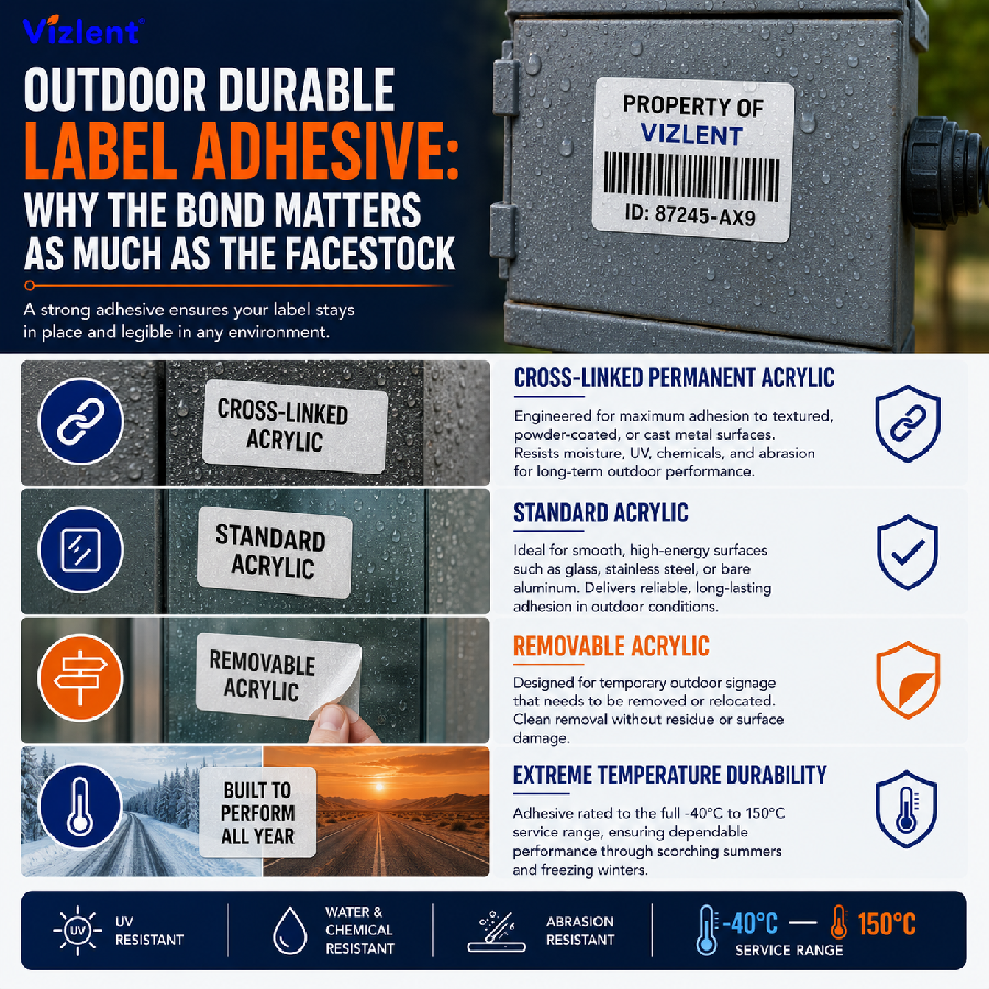Outdoor Durable Label Adhesive - Vizlent Label
