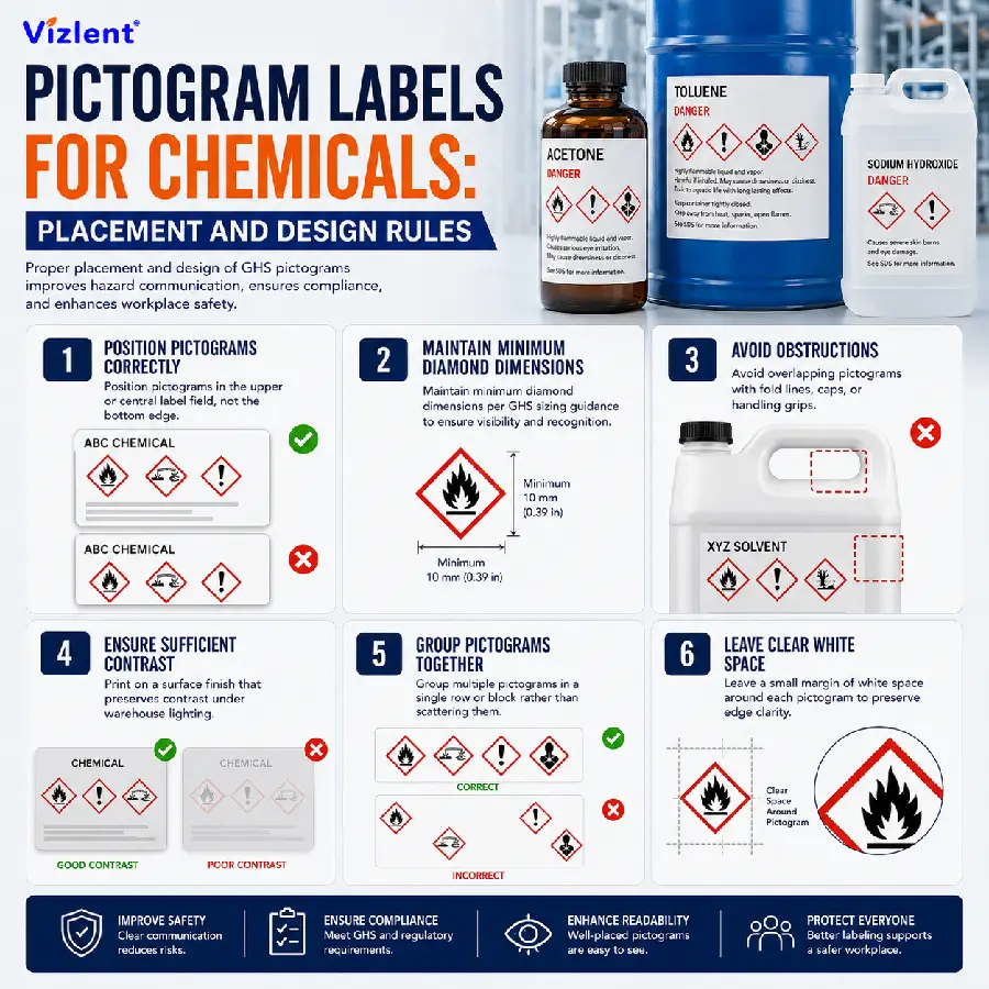 Pictogram Labels for Chemicals: Placement and Design Rules - Vizlent Label