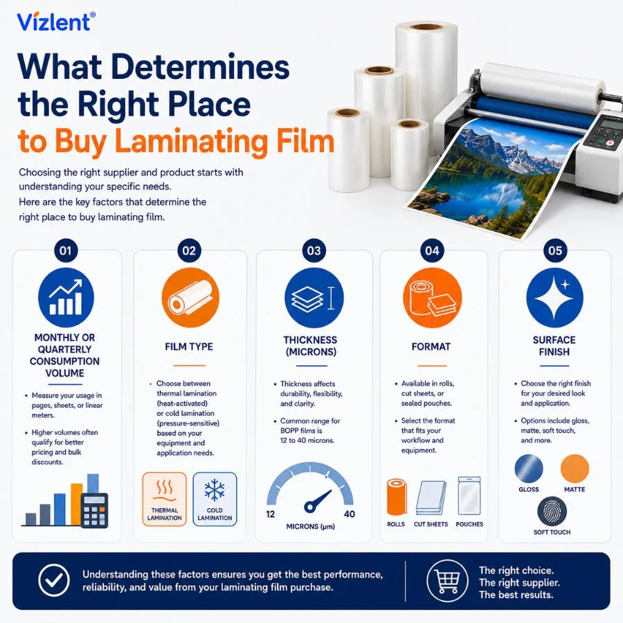 What Determines the Right Place to Buy Laminating Film - Vizlent Label Materials Co., Ltd.