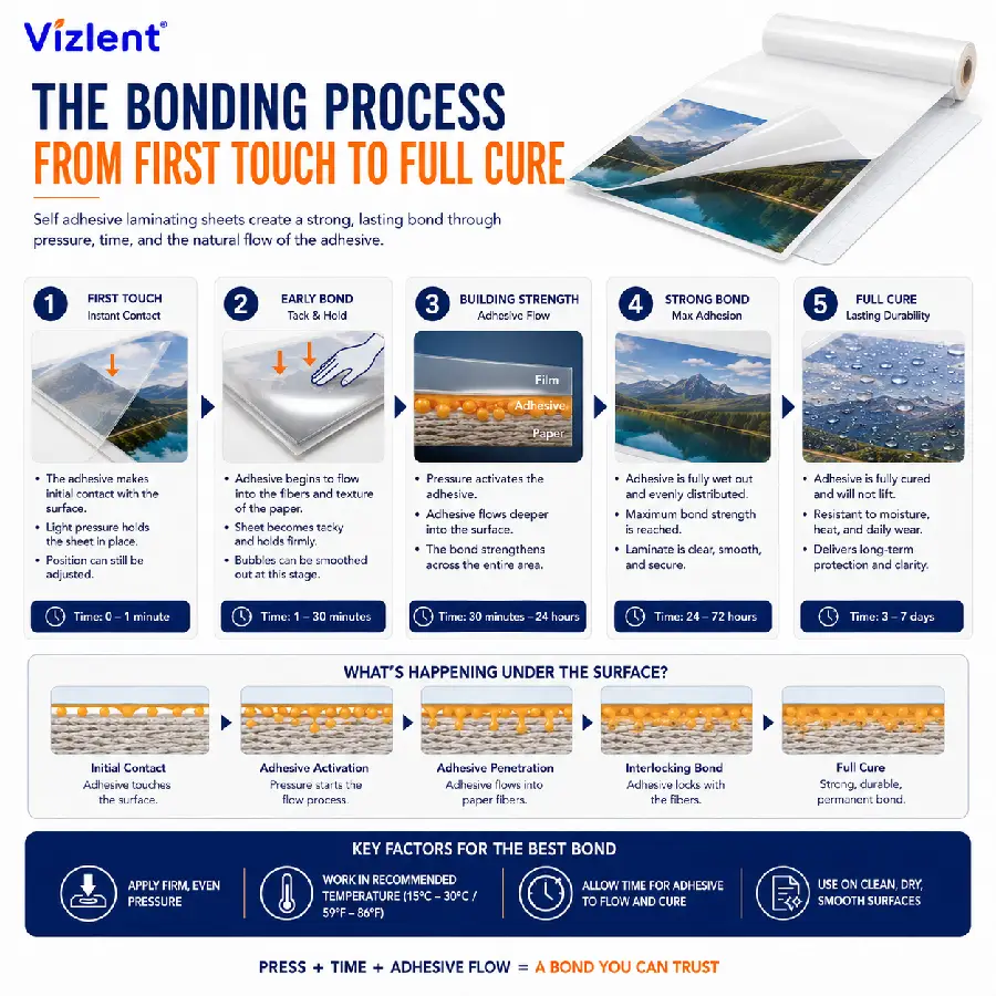 The Bonding Process from First Touch to Full Cure - Vizlent Label Materials Co. Ltd. 