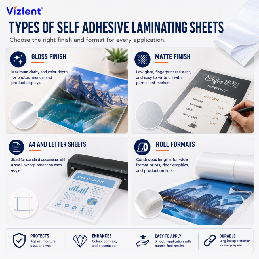 Types of Self Adhesive Laminating Sheets - Vizlent Label Materials Co., Ltd. 