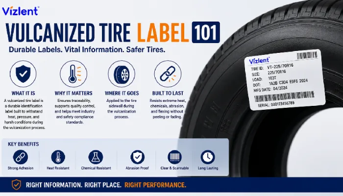 Vulcanized Tire Label 101 - Vizlent Label Materials Co., Ltd.