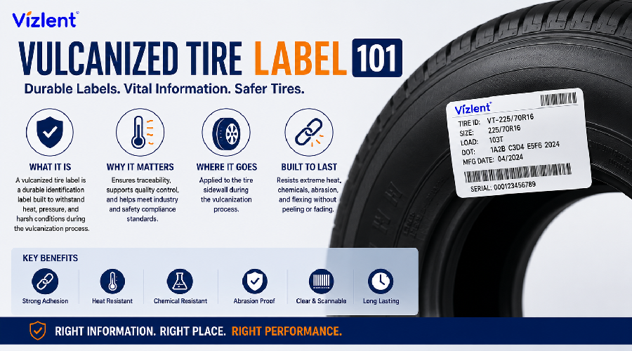 Vulcanized Tire Label 101 - Vizlent Label Materials Co., Ltd.