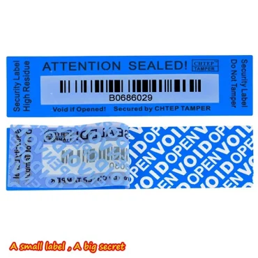 warranty tamper proof labels mobile camera