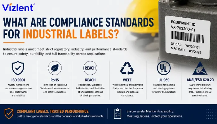 Industrial Labels Compliance Standards and Testing - Vizlent Label