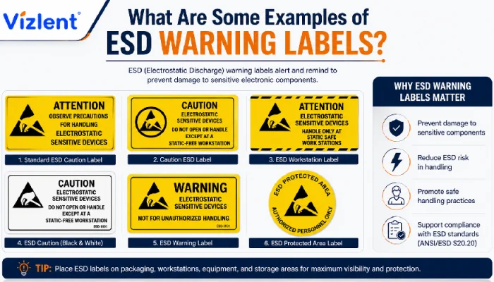 What Are Some Examples of ESD Warning Labels? - Vizlent Label