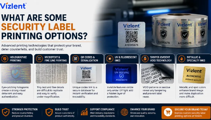 What Are Some Security Label Printing Options - Vizlent Label
