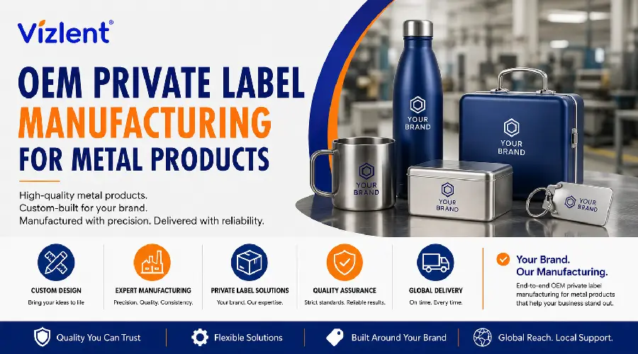 - What Companies Offer OEM Private Label Manufacturing for Metal Products? A Buyer's Guide - Vizlent Label Materials Co. Ltd.