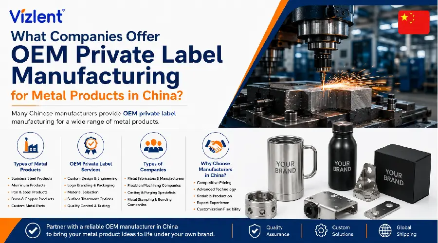 What Companies Offer OEM Private Label Manufacturing for Metal Products in China? - Vizlent Label Materials Co. Ltd.