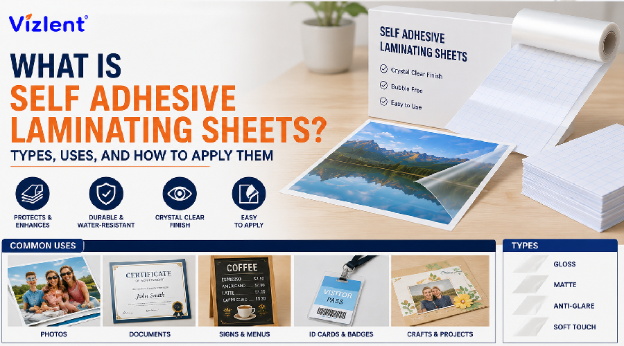 What Is Self Adhesive Laminating Sheets? Types, Uses, and How to Apply Them - Vizlent Label
