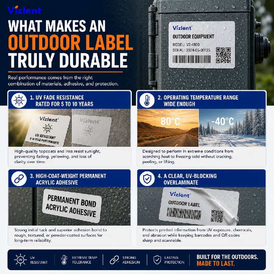What Makes an Outdoor Label Truly Durable - Vizlent Label Materials Co., Ltd.
