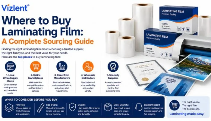 Where to Buy Laminating Film: A Complete Sourcing Guide - Vizlent Label Materials Co., Ltd.