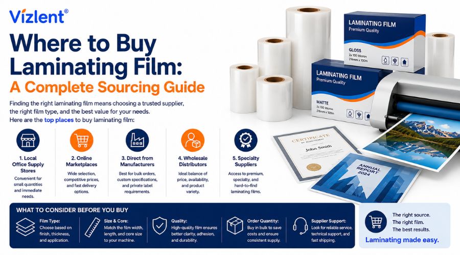 Where to Buy Laminating Film: A Complete Sourcing Guide - Vizlent Label Materials Co., Ltd.