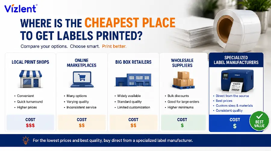 Where Is the Cheapest Place to Get Labels Printed in China? - Vizlent Label Materials Co., Ltd.