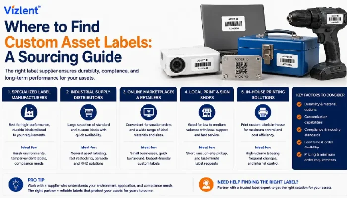 Where to Find Custom Asset Labels: A Sourcing Guide - Vizlent Label Materials Co., Ltd