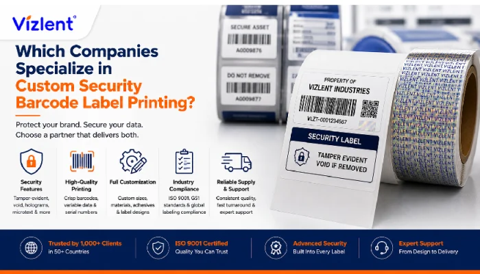 Which Companies Specialize in Custom Security Barcode Label Printing? - Vizlent Label Materials Co. Ltd.