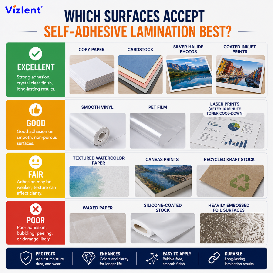 Which Surfaces Accept Self-Adhesive Lamination Best? - Vizlent Label Materials Co., Ltd
