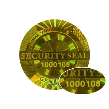 3d original hologram labels with serial numbers