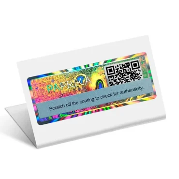 anti fake qr code hologram stickers