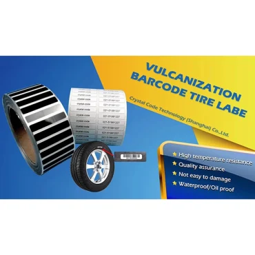 barcode vulcanization label for tires manufacturing