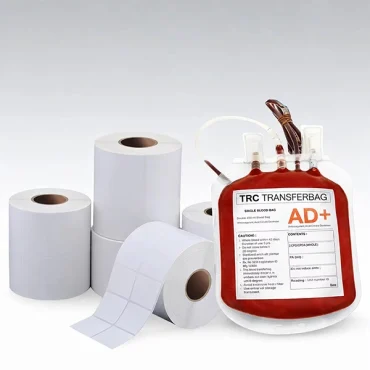 blood and plasma bag label