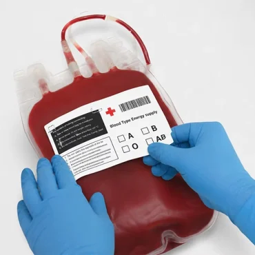 blood bag identification tags