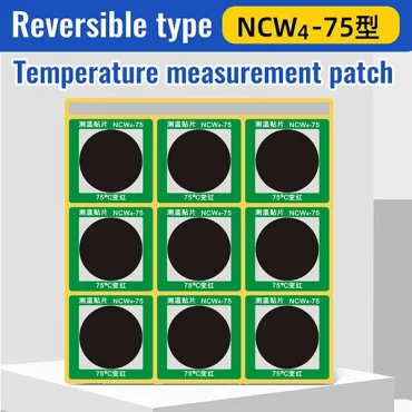 heat sensitive color changing reversible temperature indicator sticker