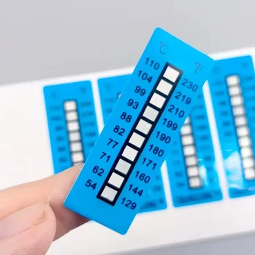 irreversible temperature indicator labels