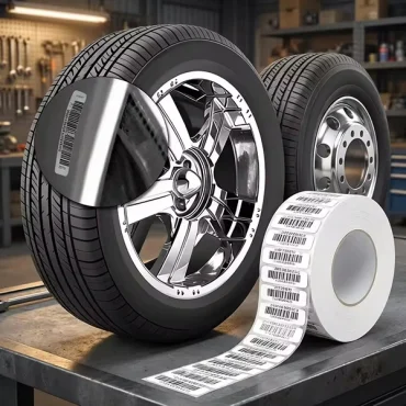 strong adhesive car tyre vulcanization label