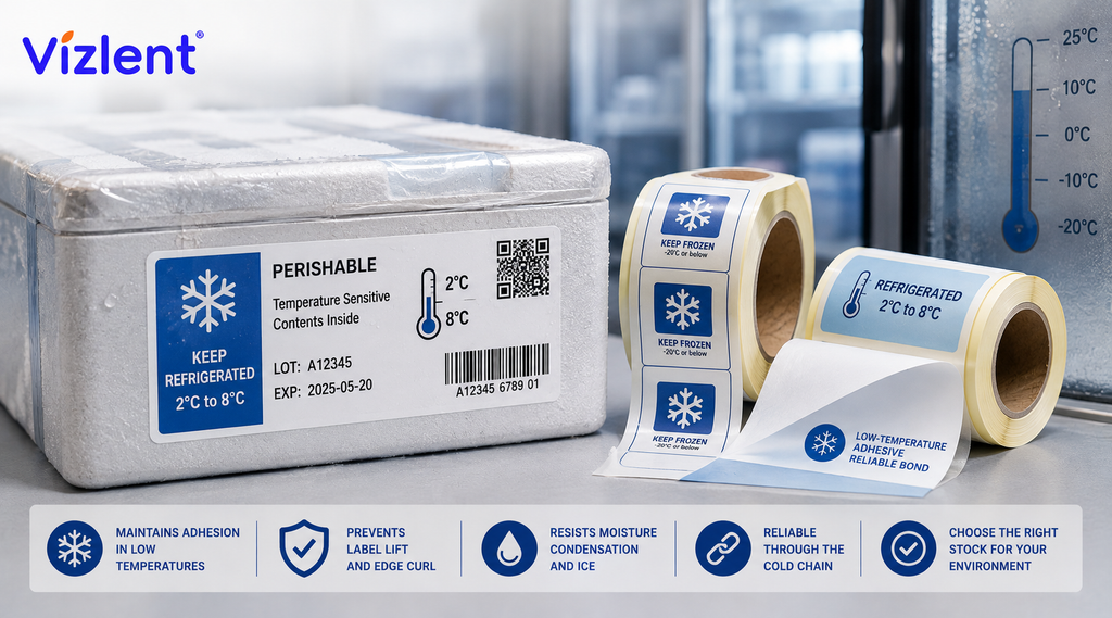 Cold-Chain Labeling: Why Low-Temperature Adhesives Fail and How to Choose the Right Stock - VIZLENT LABEL