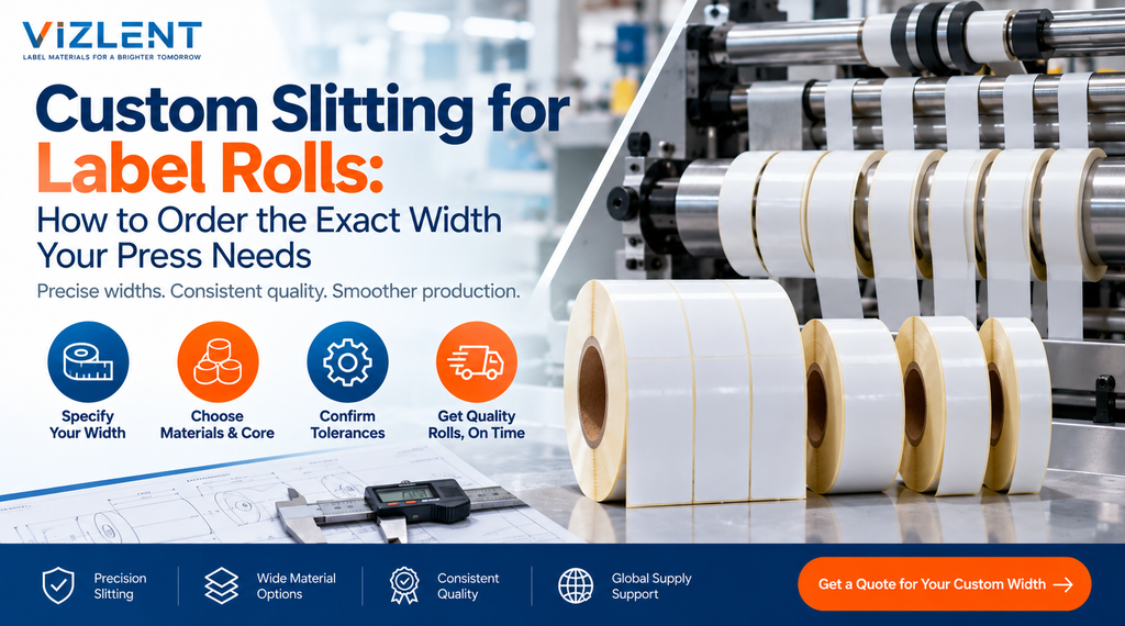 Custom Slitting for Label Rolls - VIZLENT LABEL