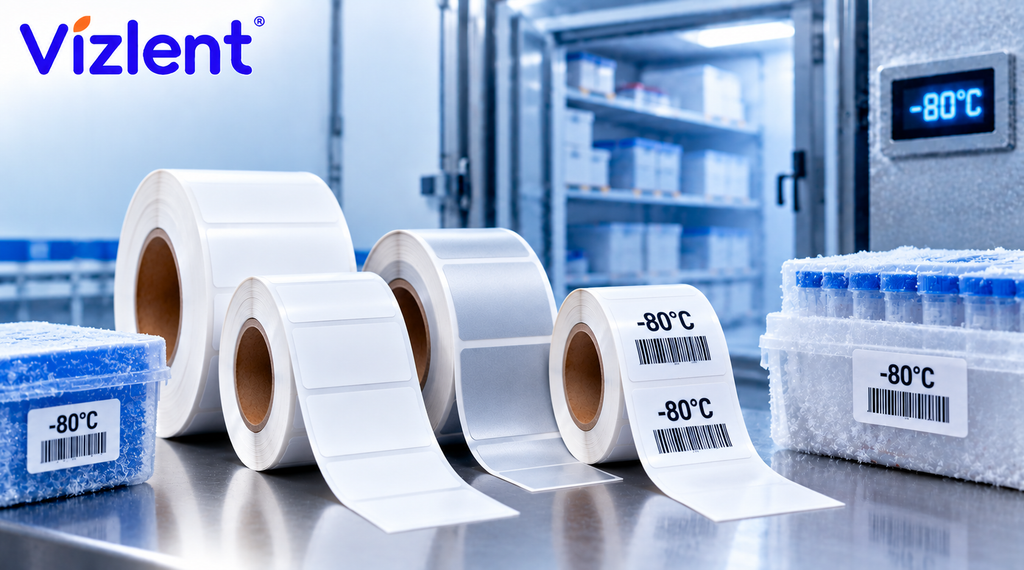 Suppliers of Durable Labels for Ultra-Low Freezers - VIZLENT LABEL