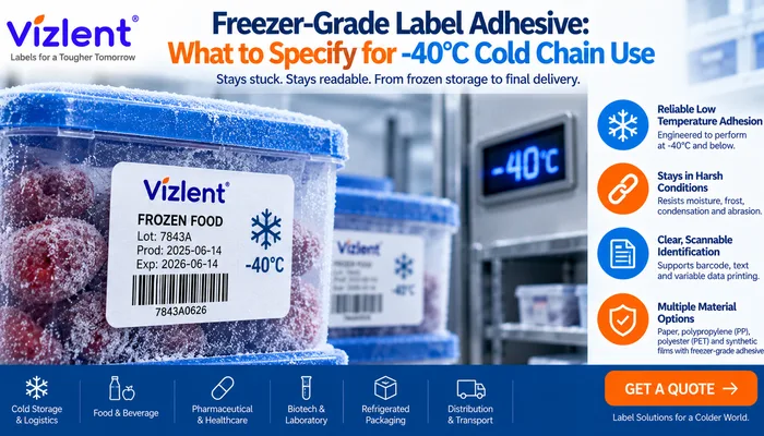 Freezer-Grade Label Adhesive - VIZLENT LABEL