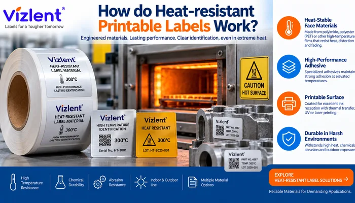How Do Heat-Resistant Printable Labels Work - VIZLENT LABEL