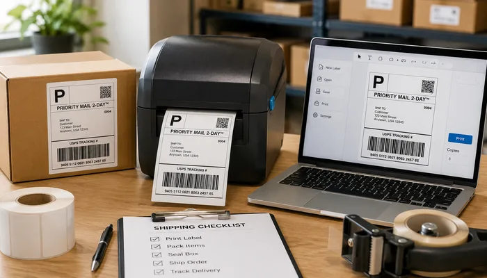 How to Easily Print Shipping Labels Fast - VIZLENT LABEL