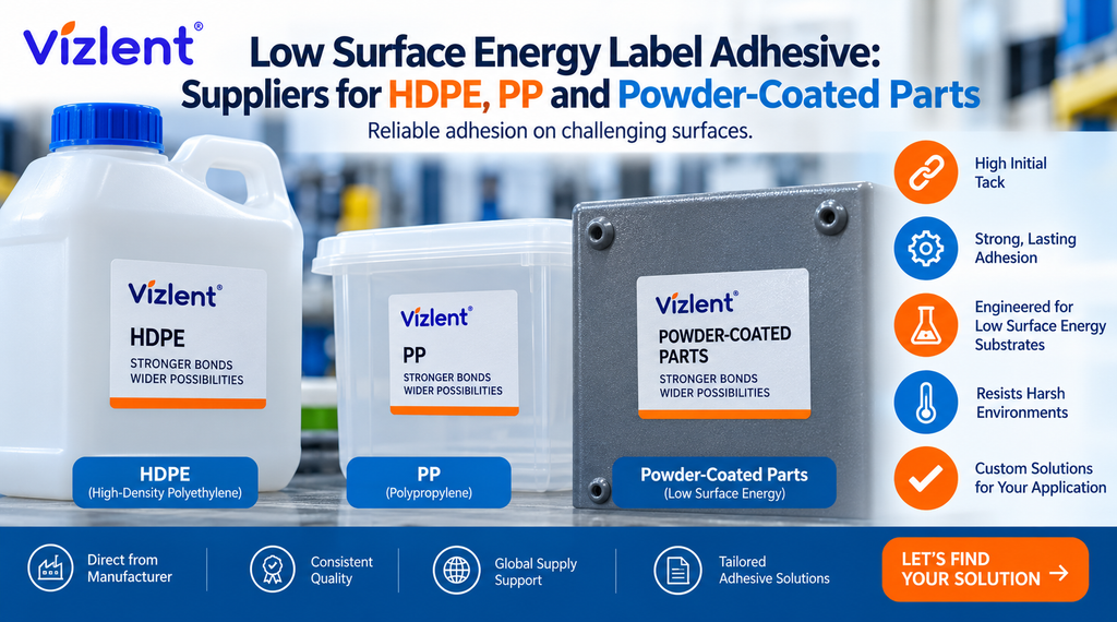 Low Surface Energy Label Adhesive: What It Is, How It Works, and When You Need It - VIZLENT LABEL