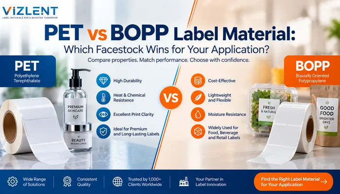 PET vs BOPP Label Material - VIZLENT LABEL
