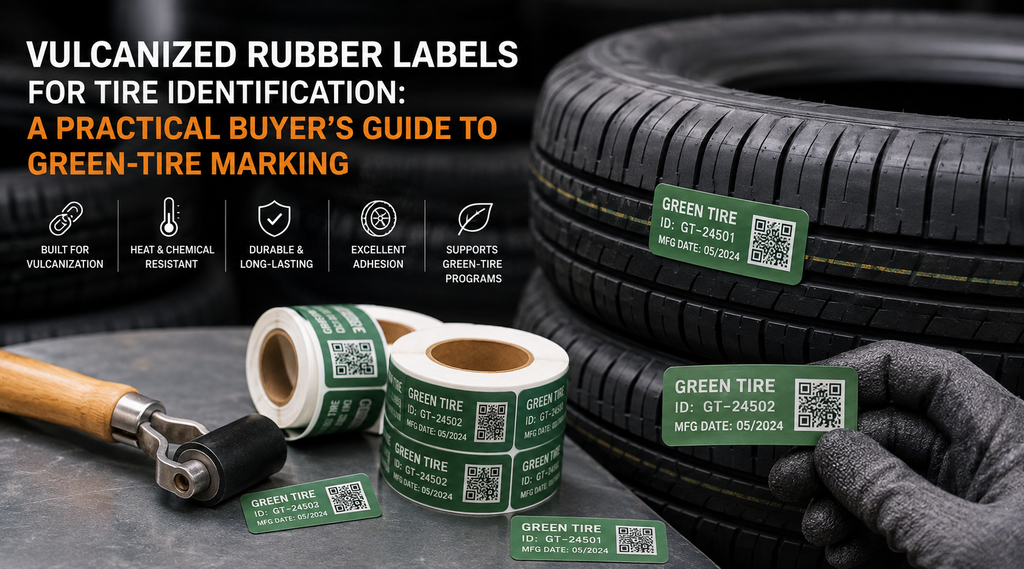 Vulcanized Rubber Labels for Tire Identification - VIZLENT LABEL