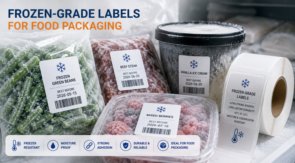 Where to Find Frozen-Grade Labels for Food Packaging - VIZLENT LABEL