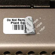 electronics warranty void labels