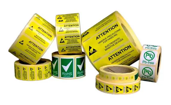 esd and warning labels