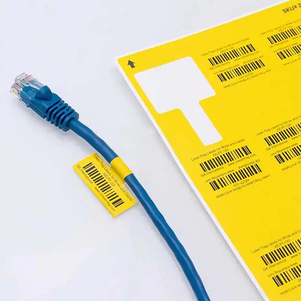 flag shape cable labels are widely