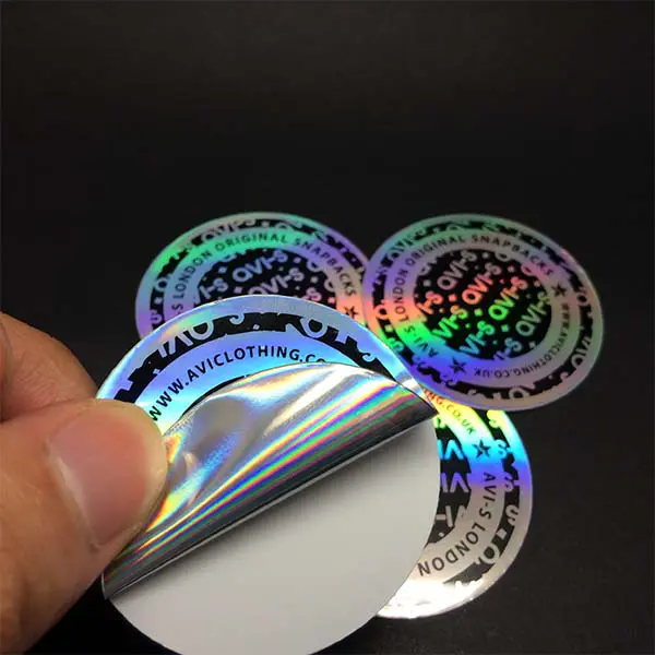 holographic labels for product